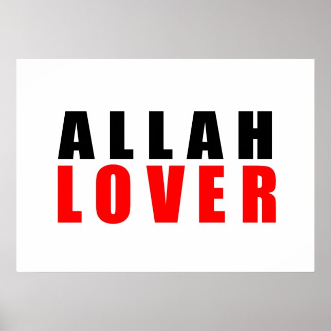 Allah liebt poster (Vorne)
