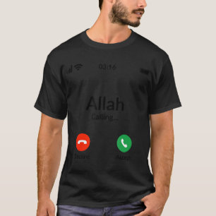 Allah ruft an - muslimischer T - Shirt des Islam
