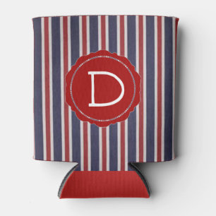 Allamerikanischer Mit Monogramm Patriotischer Stri Dosenkühler