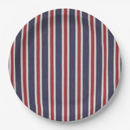 Allamerikanisches Patriotisches Stripdesign Pappteller