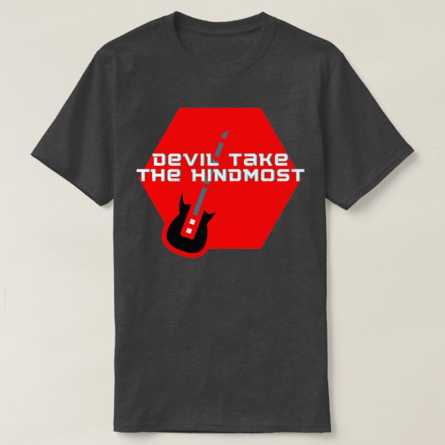 Allan Holdsworth Devil Nimm die Hinterhand  T-Shirt (Design vorne)