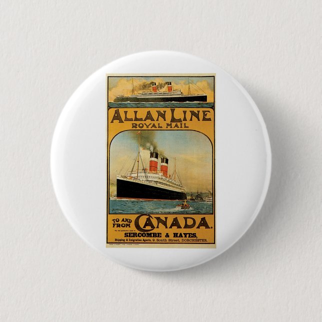 Allan Line Button (Vorderseite)