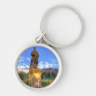 Allan Ramsey und Edinburgh Castle Schottland Schlüsselanhänger