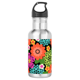 Allana Garden Hawaiian Graphical Floral - Brights Edelstahlflasche