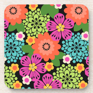 Allana Garden Hawaiian Graphical Floral - Brights Getränkeuntersetzer