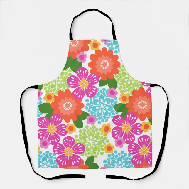 Allana Garden Hawaiian Graphical Floral - Brights Schürze (Vorderseite)