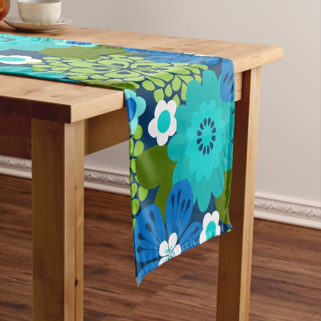 Allana Garden Hawaiian Graphical Floral - Cool Kurzer Tischläufer (Beispiel)