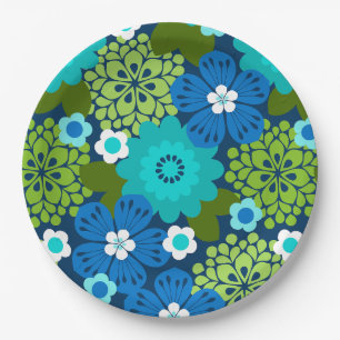 Allana Garden Hawaiian Graphical Floral - Cool Pappteller