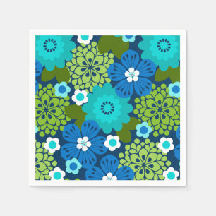 Allana Garden Hawaiian Graphical Floral - Cool Serviette