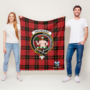 Allardice Clan Abzeichen Tartan Kariert Fleecedecke