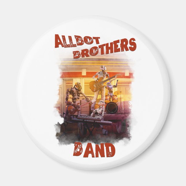 Allbot Brothers Band von Bobs Saucer Repair Magnet (Vorne)