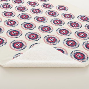 Alle 50 amerikanischen Staaten Patriotic Sherpadecke