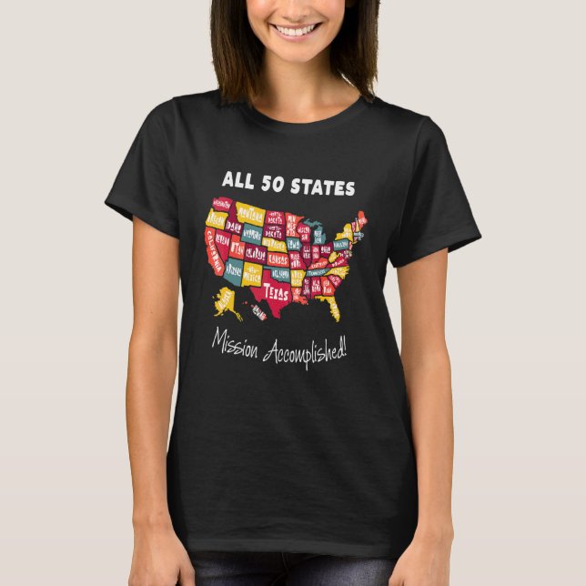 Alle 50 Staaten - Mission erfüllt Momento für Männ T-Shirt (Vorderseite)