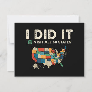 Alle 50 US-Staaten besucht - USA Map Travel - Besu