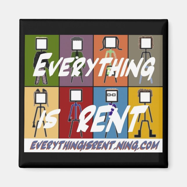 Alle 8 Strichmännchen Magnet (Vorne)