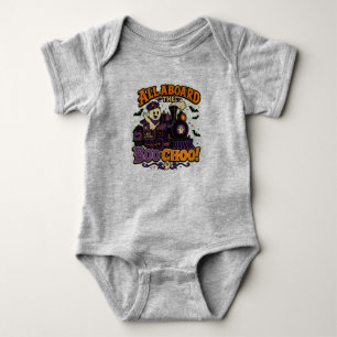 Alle Aboard der Boo Choo! Baby Strampler