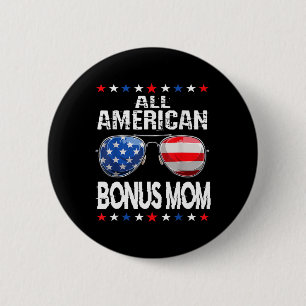 Alle American Bonus Mama 4. Juli Sungles Familie Button