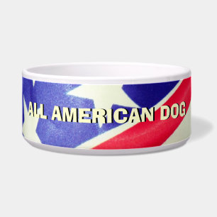 Alle American Dog USA Flag Large Pet Napf