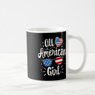 Alle American Girl Women American Flag 4. Juli Kaffeetasse