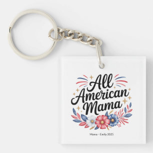 Alle American Mama Acrylic Schlüsselanhänger 4. Ju