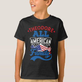 Alle amerikanische Familie 4 july patriotische Übe T-Shirt
