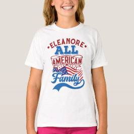 Alle amerikanische Familie 4 july patriotische Übe T-Shirt