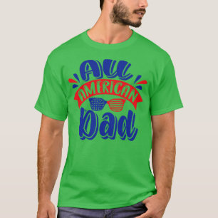 Alle amerikanische Papa-US-Flaggensonnenbrille für T-Shirt