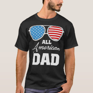 Alle amerikanische Papa-US-Flaggensonnenbrille für T-Shirt