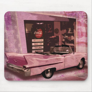 Alle amerikanischen 50er Collage Mousepad