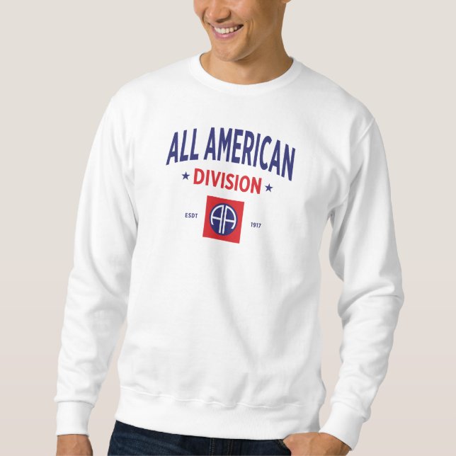 Alle amerikanischen - 82. Im Flugzeug Division Sweatshirt (Vorderseite)