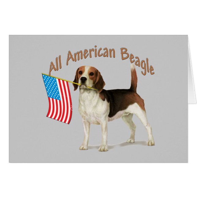 Alle amerikanischen Beaglegeschenke (Vorderseite (Horizontal))