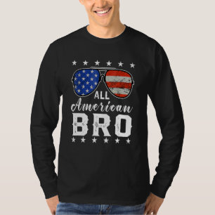 Alle amerikanischen Bro 4. Juli Männer Familie Mat T-Shirt
