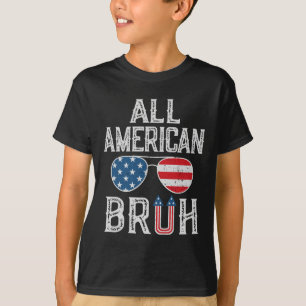 Alle amerikanischen Bruh 4. Juli Boys Patriotic Te T-Shirt