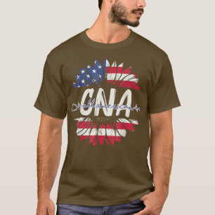 Alle amerikanischen CNA Life American Flag Sonnenb T-Shirt