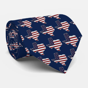 Alle amerikanischen Flagge Texas Kontur Krawatte