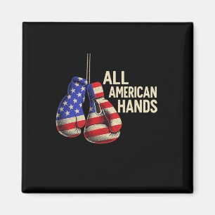 Alle amerikanischen Hände Boxhandschuhe - Patrioti Magnet