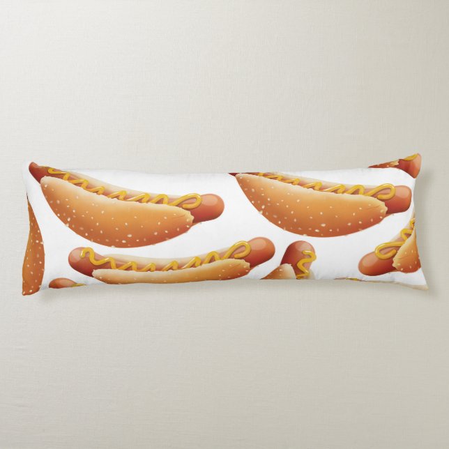 Alle amerikanischen Hot Dog. Seitenschläferkissen (Rückseite)