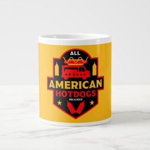 Alle amerikanischen Hotdogs-Feinschmecker Jumbo-Tasse