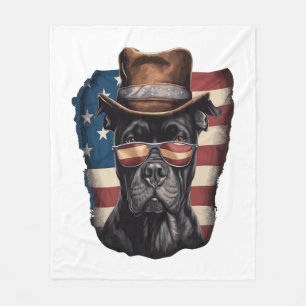 ALLE AMERIKANISCHEN Hundekugel Fleecedecke