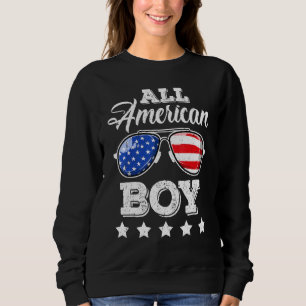 Alle amerikanischen Jungen 4. Juli Jungen Kinder S Sweatshirt