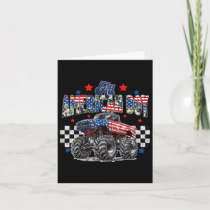 Alle amerikanischen Jungen 4. Juli Monster Truck P Karte