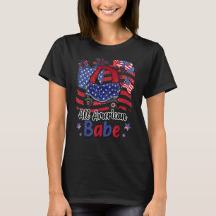 Alle amerikanischen Kinderwagen babe American Flag T-Shirt