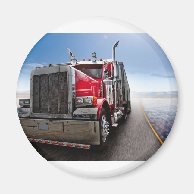 Alle amerikanischen Lastkraftwagen Magnet (Vorne)