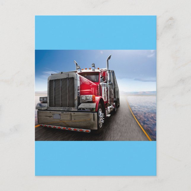 Alle amerikanischen Lastkraftwagen Postkarte (Vorderseite)