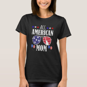 Alle amerikanischen Mama 4. Juli USA Familie Match T-Shirt