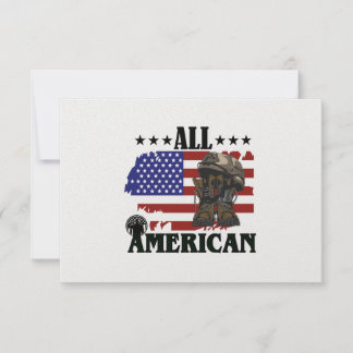 Alle amerikanischen Militärstiefel, 4. Juli Dankeskarte