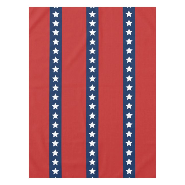 Alle amerikanischen Red White und Blue Patriotic B Tischdecke (Vorderseite)