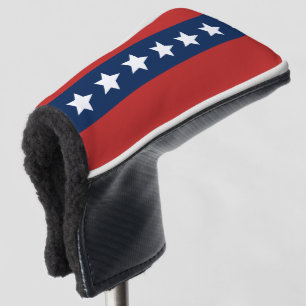 Alle amerikanischen Rot Weiß und Blau mit Sternen Golf Headcover