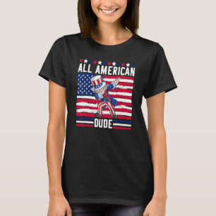 Alle amerikanischen Typ 4. Juli Dabbing Uncle Sam T-Shirt