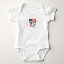 Alle amerikanischen Typ Fireworks Baby Bodysuit Strampler